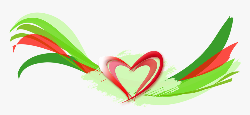 Coeur Rouge Et Vert, HD Png Download
