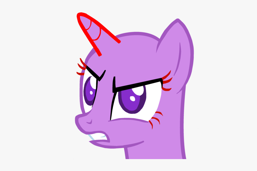 Angry Unicorn Base By Rubyg242 - Cartoon, HD Png Download