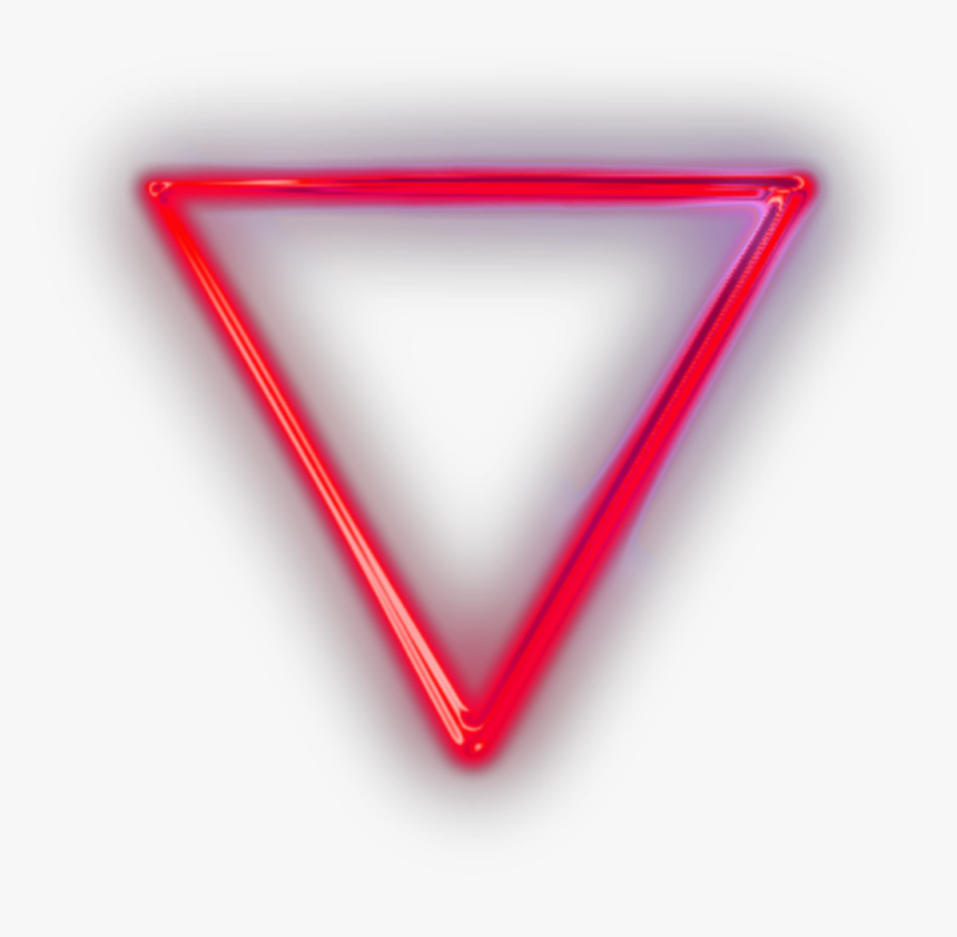 #colored #neon #cute #frame #coloredframe #cuteframe - Triangle, HD Png Download