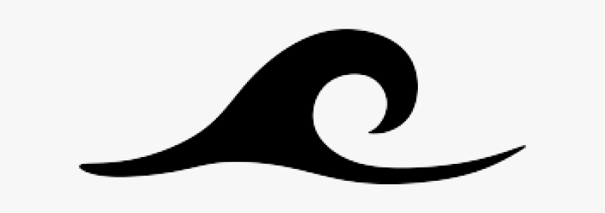 Silhouette Of A Wave, HD Png Download