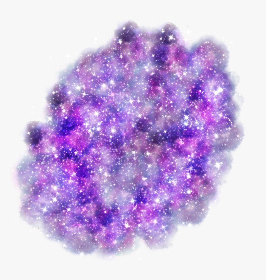 #galaxy #purple #smoke #hearts - Crystal, HD Png Download