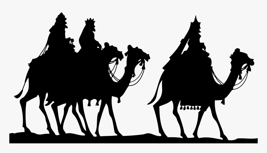 Three Wise Men Silhouette Png, Transparent Png
