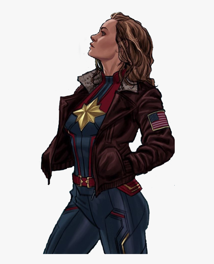 Captain Marvel, Captainmarvel, Carol Danvers, Caroldanvers, - Captain Marvel Jacket Comics, HD Png Download