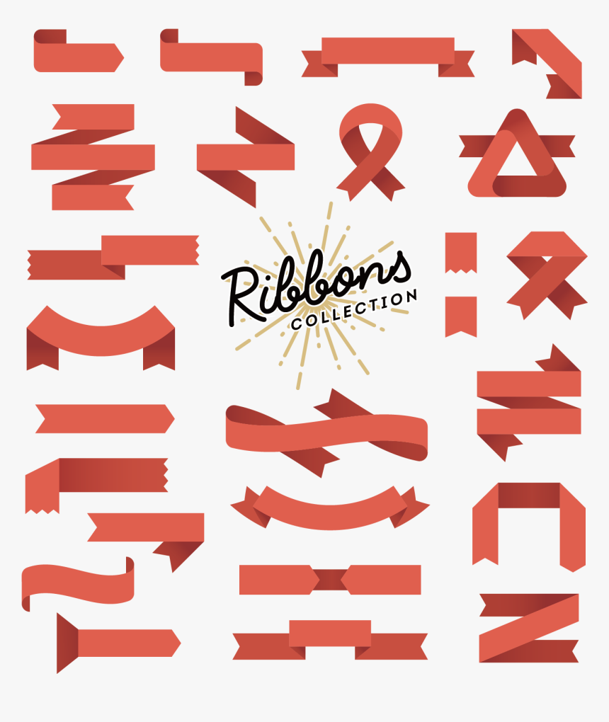 Simple Transprent Png Free - Flat Ribbon Border, Transparent Png