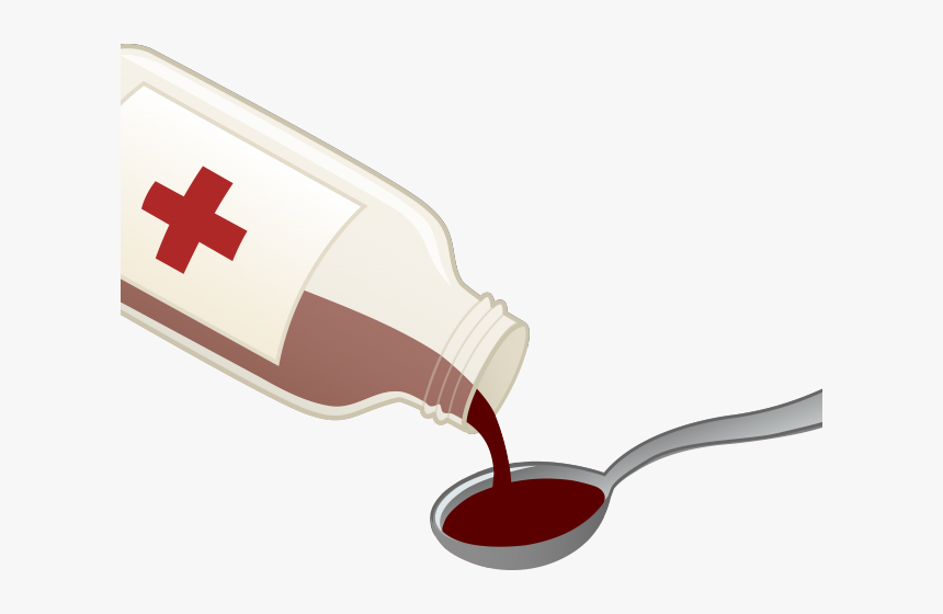 Cough Clipart Cartoon - Cough Syrup Clipart, HD Png Download