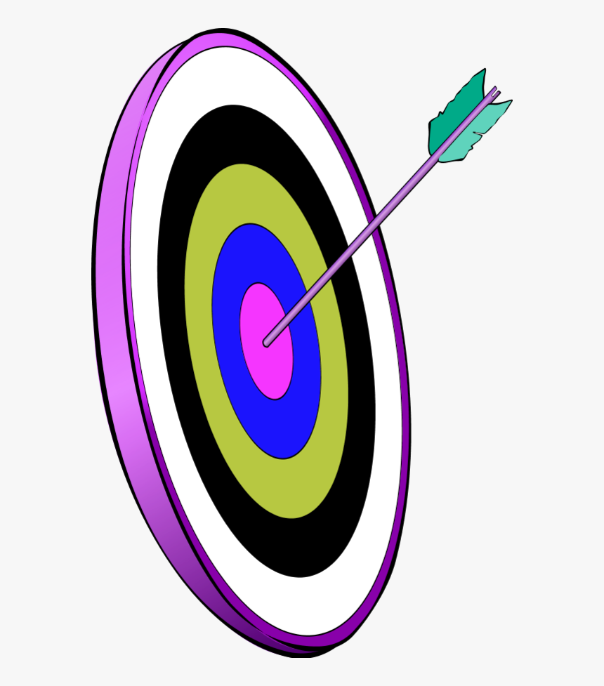 Dart Arrow In The Smallest Circle - Clip Art, HD Png Download
