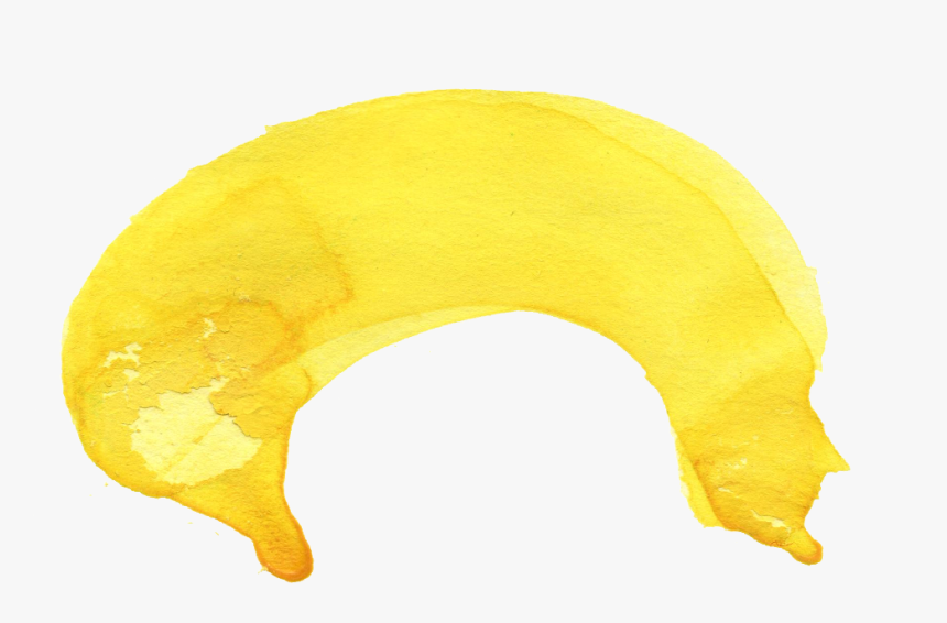 Yellow Watercolour Strokes No Background, HD Png Download