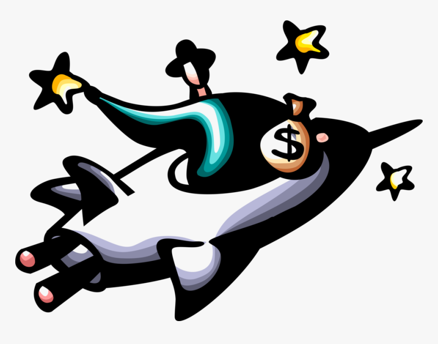 Entrepreneur Rides Rocket Ship Into Outer Space , Transparent, HD Png Download