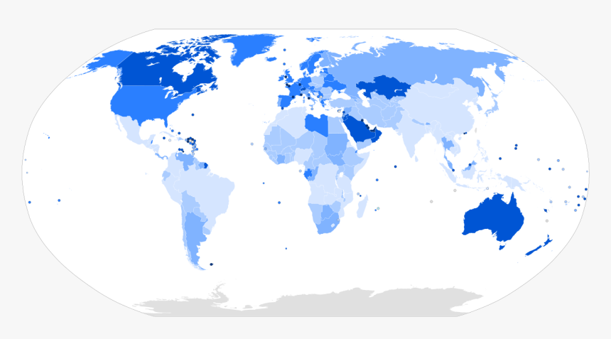 Vector Freeuse Stock Transparent World Top 10 - Immigrant Population World Map, HD Png Download