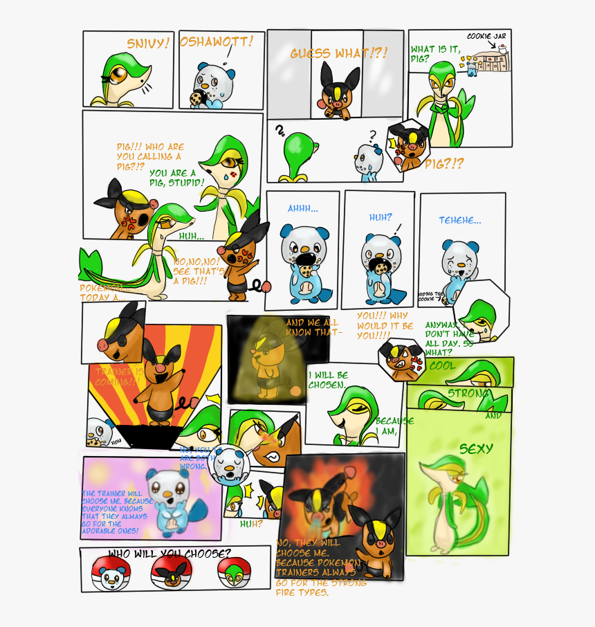 Pokemon Starters Comic, HD Png Download