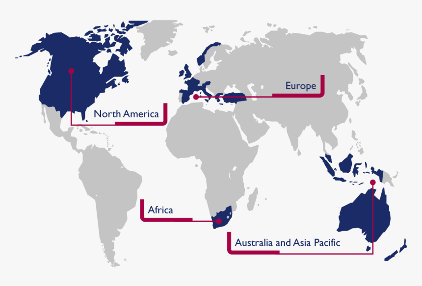 Transparent World Map Png - Crédit Agricole À L International, Png Download