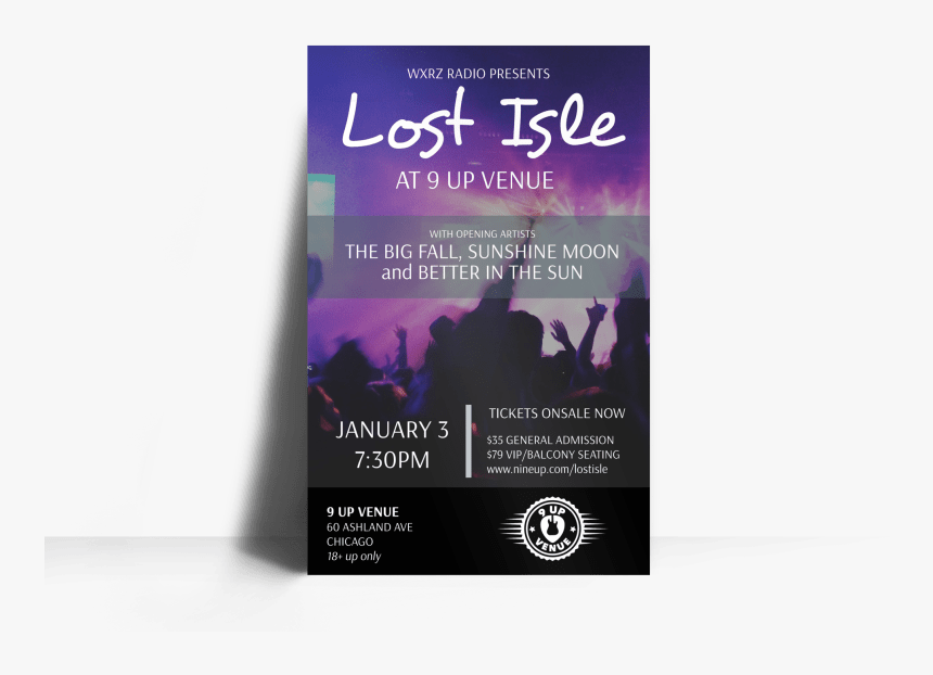Church Lost Isle Concert Poster Template Preview - Flyer, HD Png Download