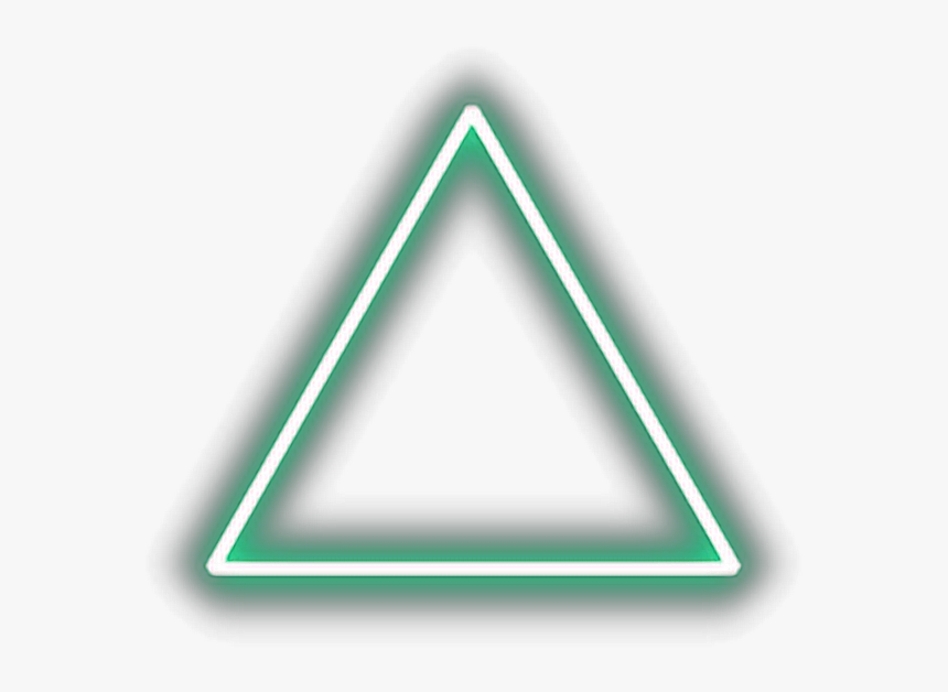 Purple Neon Triangle Png, Transparent Png