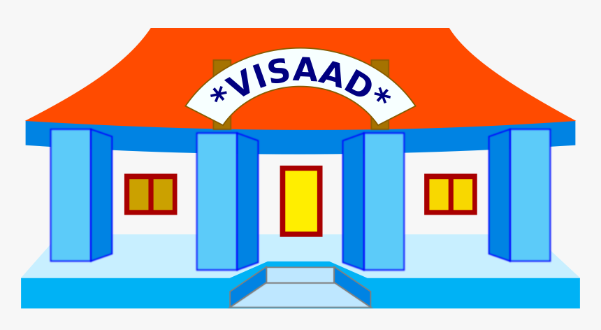 Clipart Png School - School Building Clip Art, Transparent Png