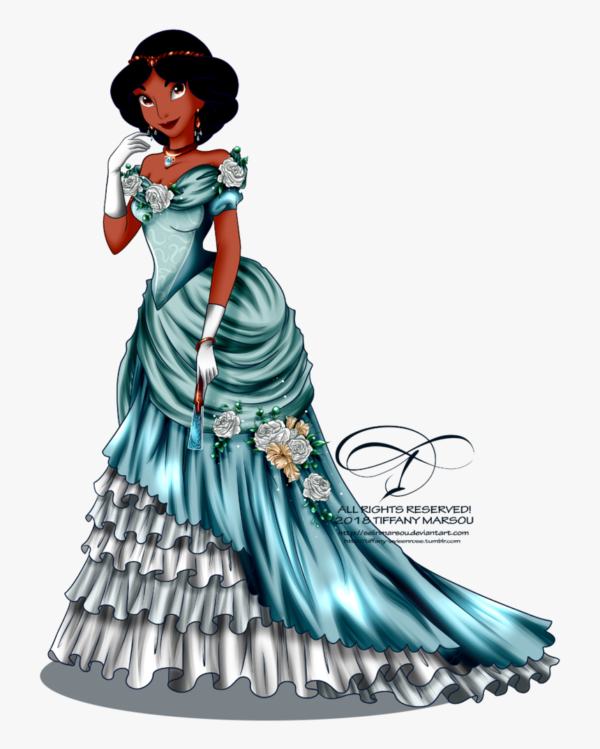 Princess Jasmine Ball Gown, HD Png Download