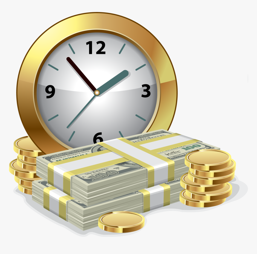 Money And Watch Clipart, HD Png Download