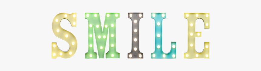 Smile Letras Con Luz, HD Png Download