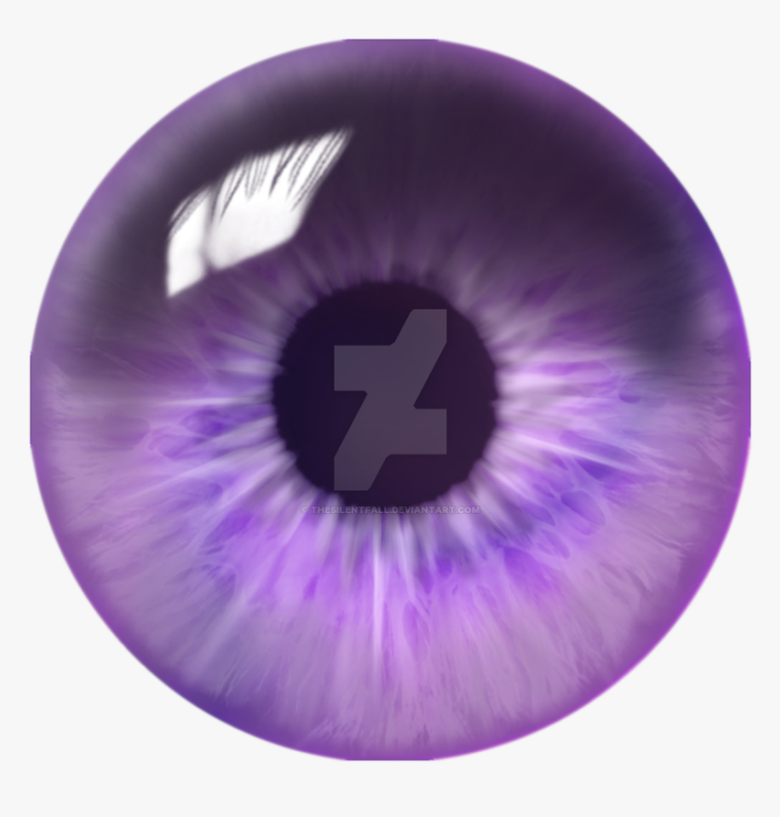 Purple Swirl Eye Finished - Silver Eye Png, Transparent Png