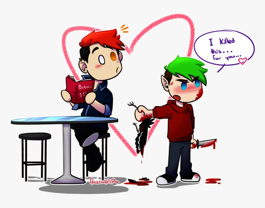 Valentine Clipart Star Wars - Antisepticeye And Darkiplier Fan Art, HD Png Download