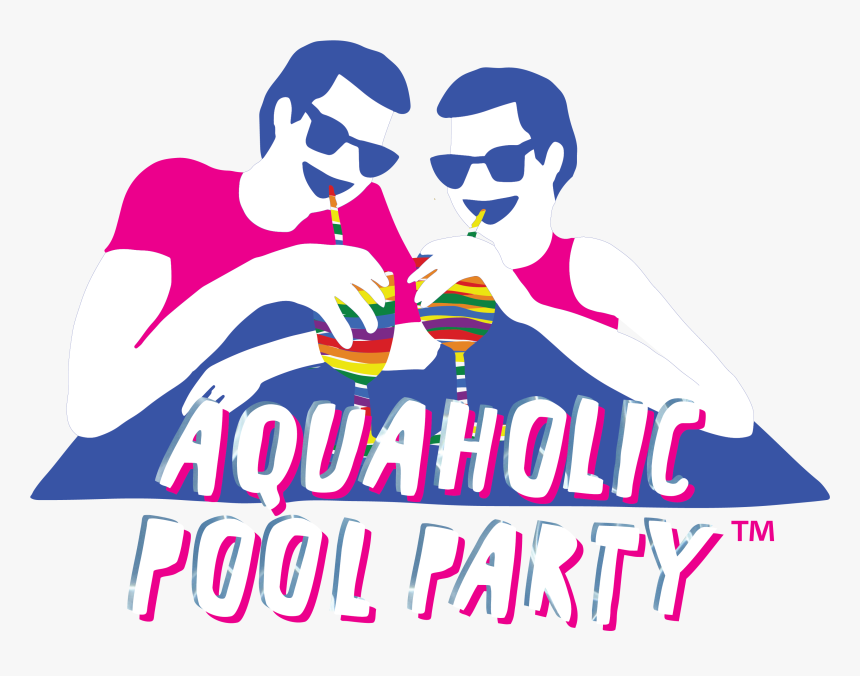 Aquaholic Pool Party Sg - Graphic Design, HD Png Download