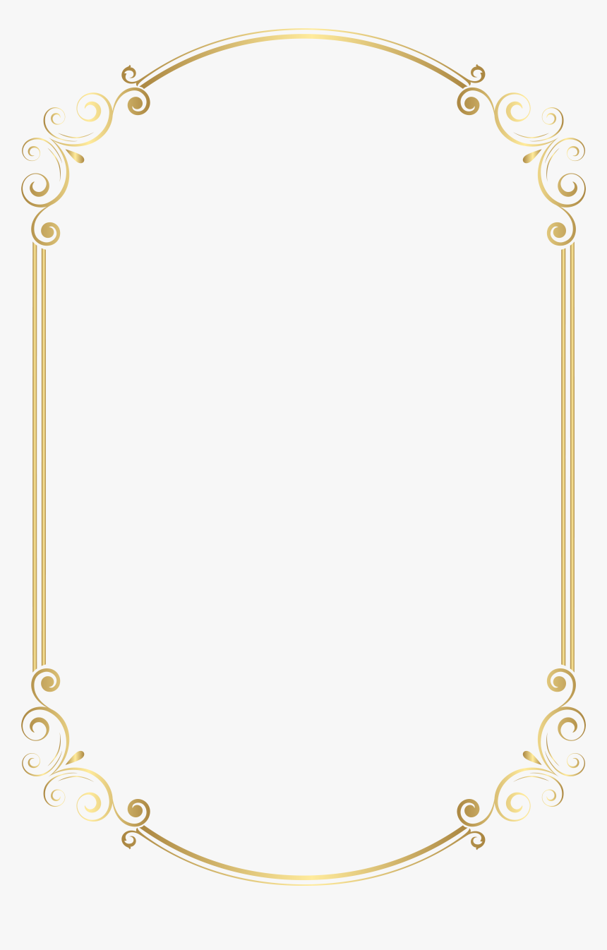 Transparent Gold Chain Clipart - Christmas Borders Gold Transparent, HD Png Download