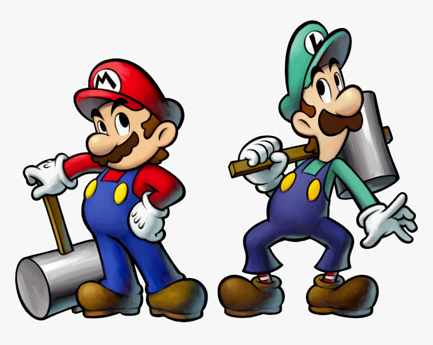 Mario Transparent And Luigi - Mario And Luigi Bowser's Inside Story Mario, HD Png Download