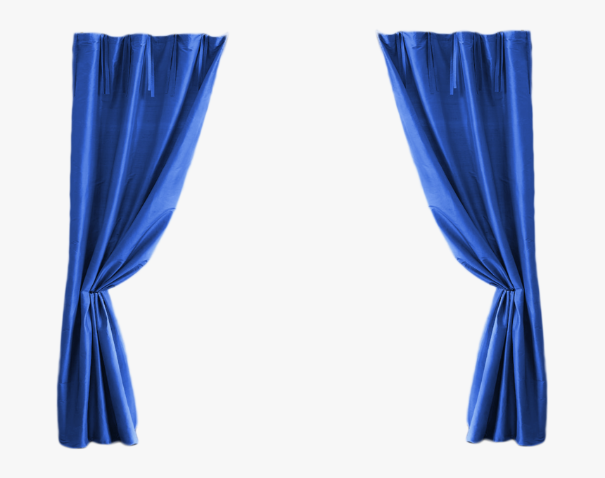 Blue Curtains Png - Portable Network Graphics, Transparent Png
