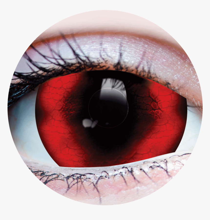 Halloween Costume Contact Lens - Reptilian Red Contact Lenses, HD Png Download