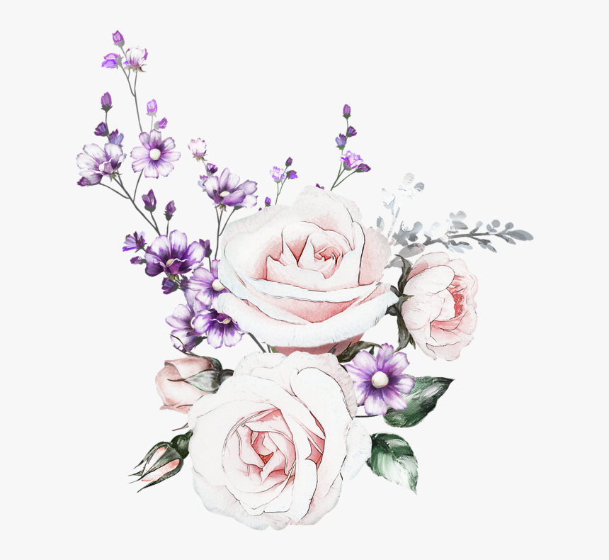 Акварельные Цветы Пнг, HD Png Download