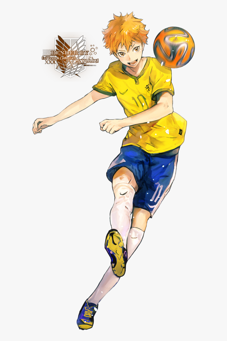 هیناتا شویو فوتبال بازی میکنه - Shoyo Render, HD Png Download