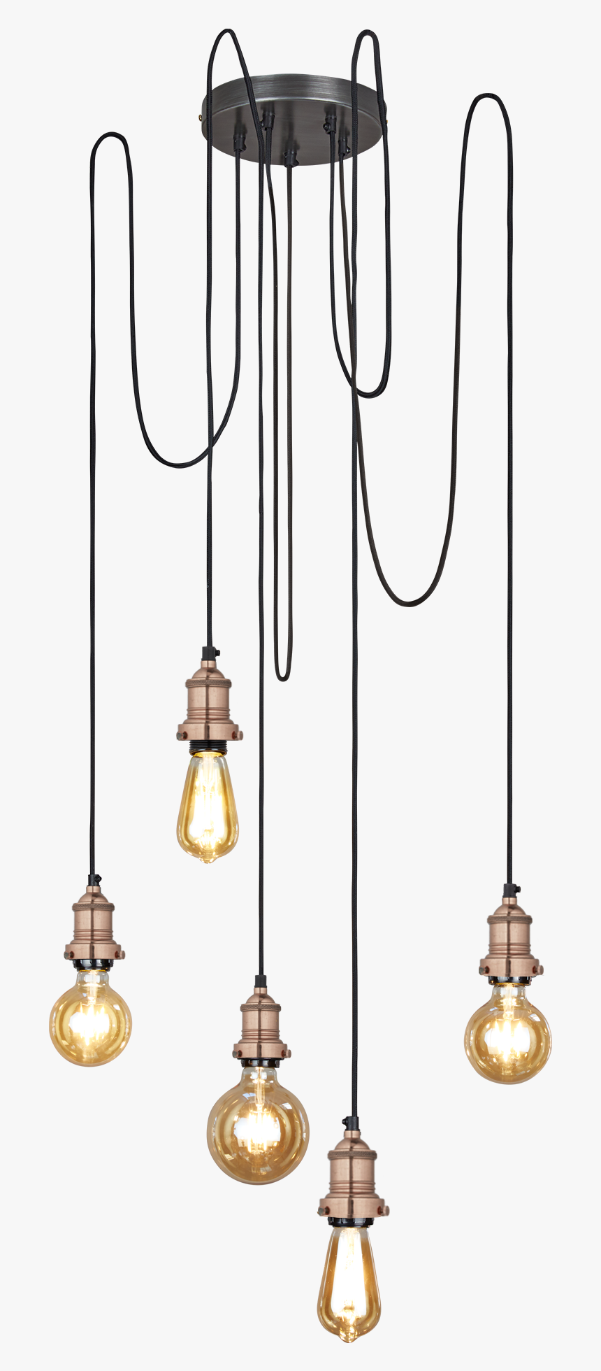 5 Wire Pendant Light, HD Png Download