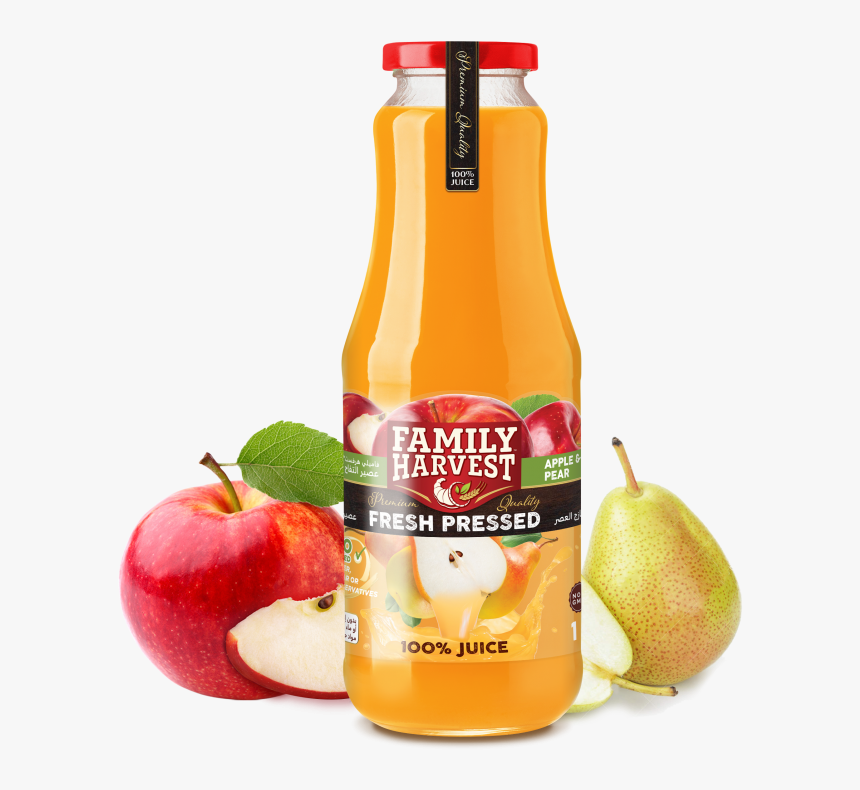 Family Harvest Fresh Pressed Pear Juice - Family Harvest Juice, HD Png Download