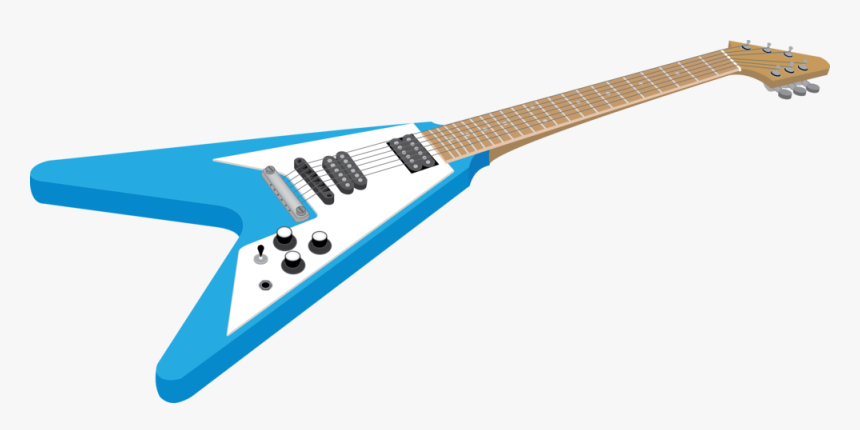 Transparent Guitar Outline Png - Electric Guitar, Png Download
