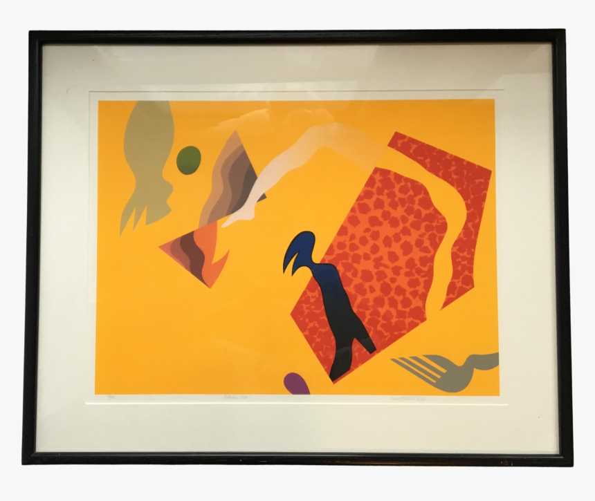 1980s Helmut Barnett Limited Edition Abstract Lithograph - Picture Frame, HD Png Download
