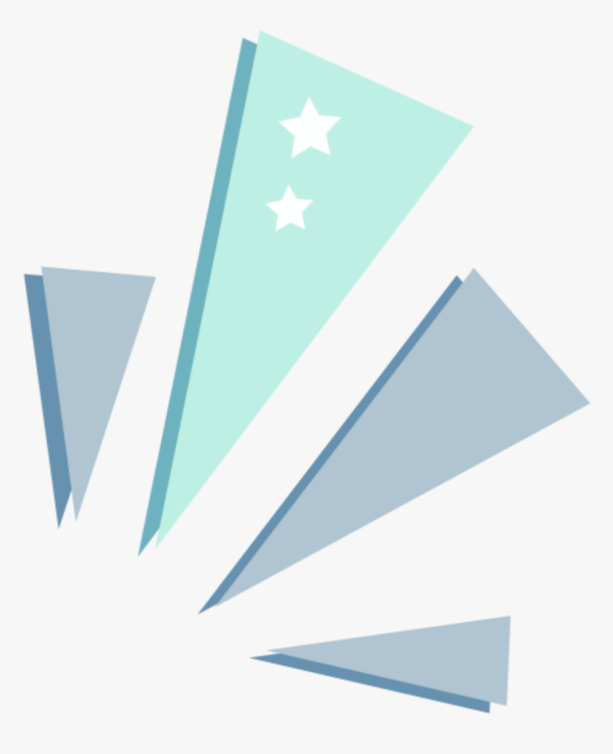 #blue #azul #green #verde #triangulo #triangle #edit - Triangle, HD Png Download