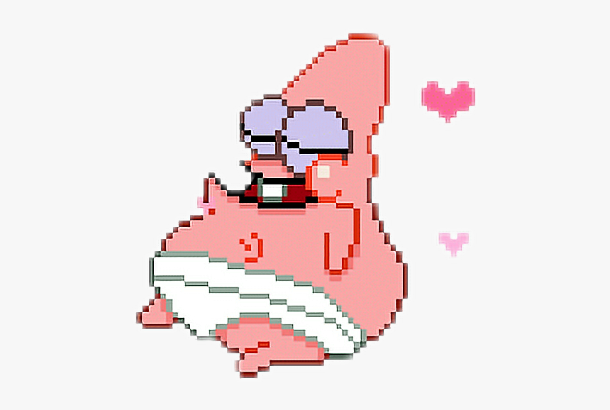#patrickstar #baby #cute #spongebobsquarepants #pink - Spongebob Cartoon Pixel Art, HD Png Download