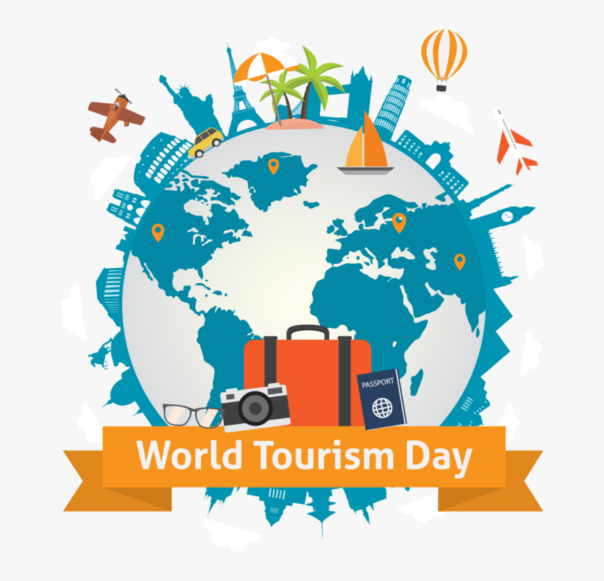 Travel Background Png - World Tourism Day Png, Transparent Png