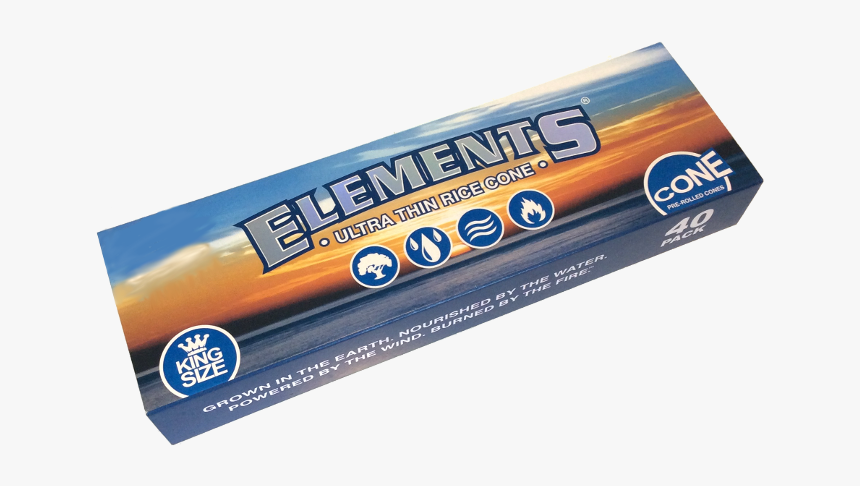 Elements Pre-rolled Cones King Size - Chocolate Bar, HD Png Download