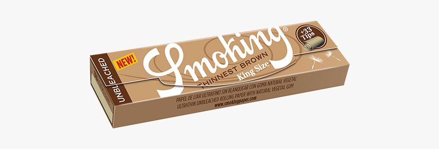 Smoking King Size Thinnest Brown Tips - Chocolate, HD Png Download