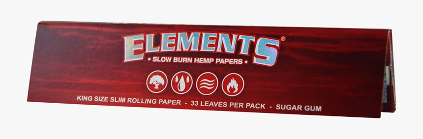 Elements Red King Size Rolling Papers - General Supply, HD Png Download
