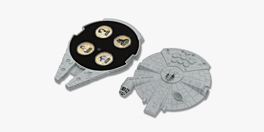 Niue 2011 1$ Star Wars Base Metal Set Millennium Falcon - Light, HD Png Download