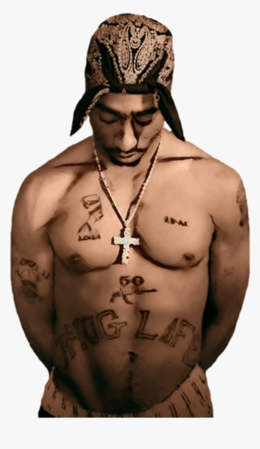Tupac Thug Life Png, Transparent Png