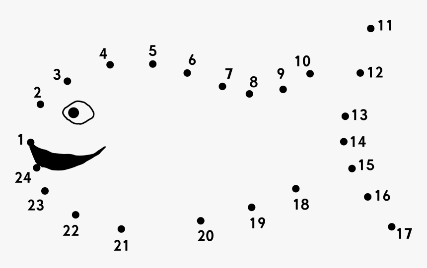 Quality Connect The Dot Pictures Clipart Dots Fish - Connect The Dots Clipart, HD Png Download