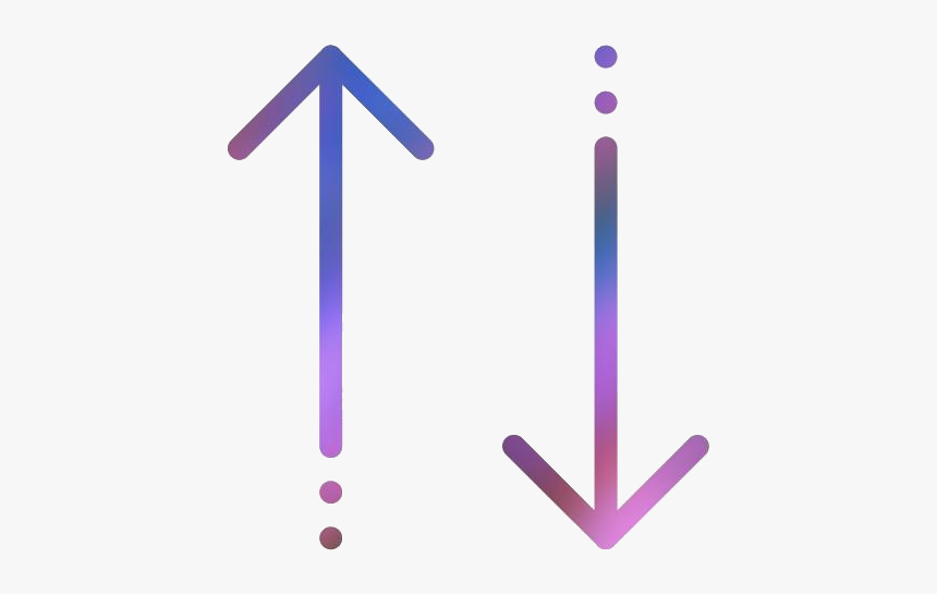 Dotted Line Arrows Png Transparent Images - Straight Arrow Png, Png Download
