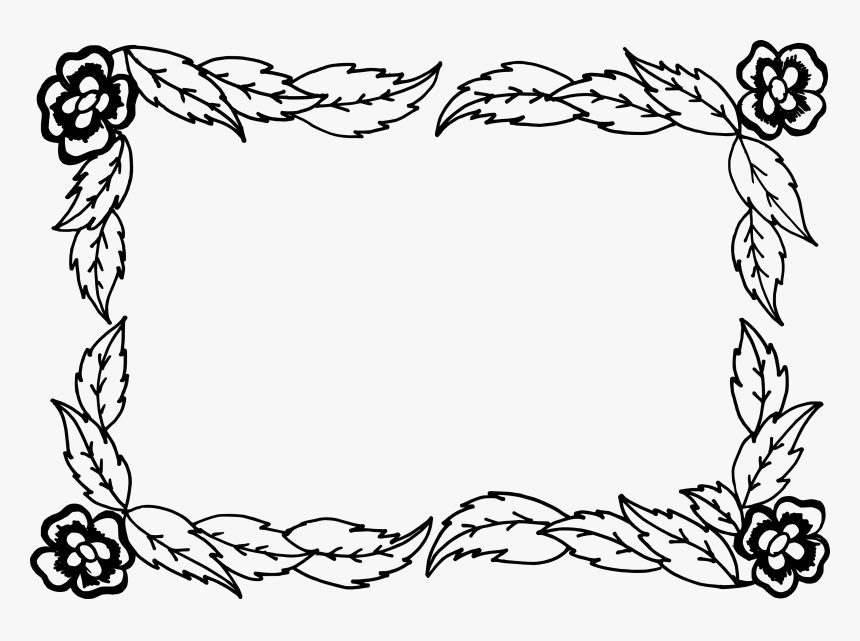 Vector Floral Silhouette Border, HD Png Download