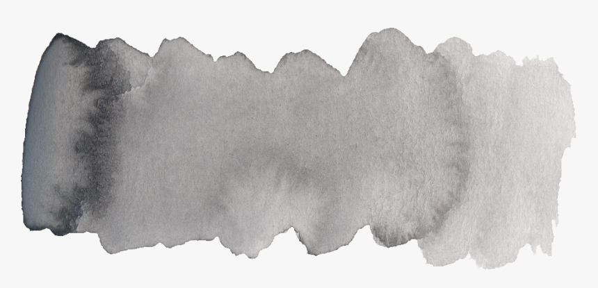 Grey Watercolor Brush Stroke, HD Png Download