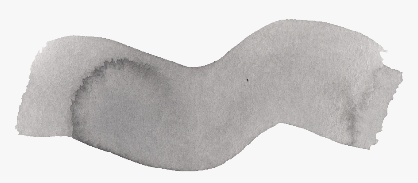 Brush Stroke Gray Watercolor, HD Png Download