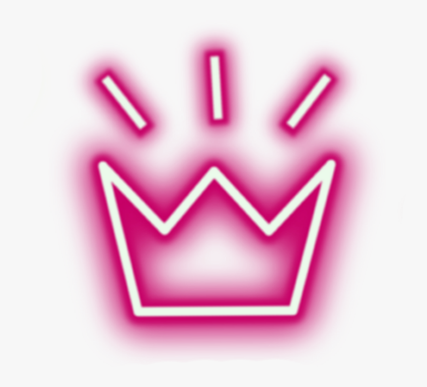 #neon #crown - Glow Neon Crown Png, Transparent Png
