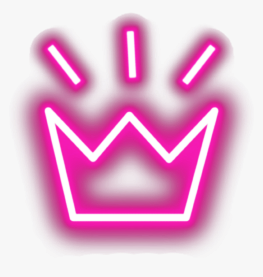#neon #neonart #crown #glow - Neon Glowing Crown Png, Transparent Png