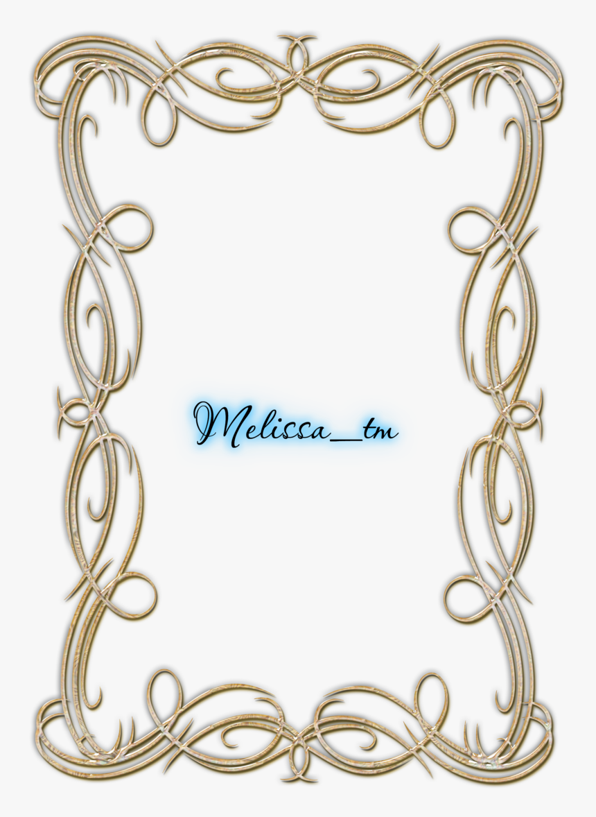 Gold Swirls Png - Frame Swirl Png, Transparent Png